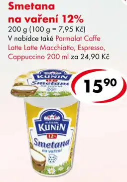 CBA Kunin Smetana na vaření nabídka
