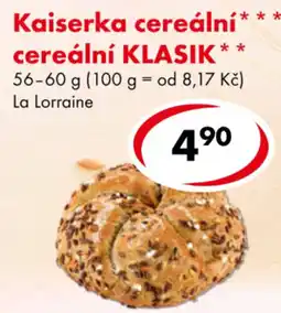 CBA La Lorraine cereální KLASIK nabídka