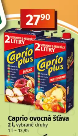 COOP TIP Caprio ovocná šťáva nabídka