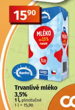 COOP TIP Ranko trvanlivé mléko nabídka