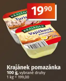 COOP TIP Krajánek pomazánka nabídka
