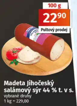 COOP TIP Madeta jihočeský salámový sýr nabídka