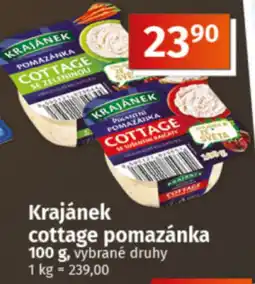 COOP TIP Krajánek cottage pomazánka nabídka