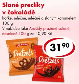 CBA Dr. Ensa pretzels v čokoládě nabídka
