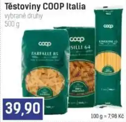 Konzum Coop těstoviny vybrané druhy nabídka