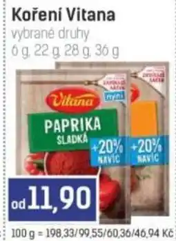 Konzum Vitana paprika sladká nabídka