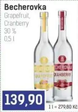 Konzum Becherovka grapefruit cranberry nabídka