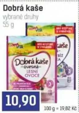 Konzum Dobra kaše ovesná lesní ovoce nabídka