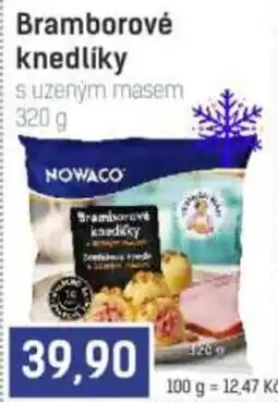 Konzum Nowaco bramborové knedlíky s uzeným masem nabídka