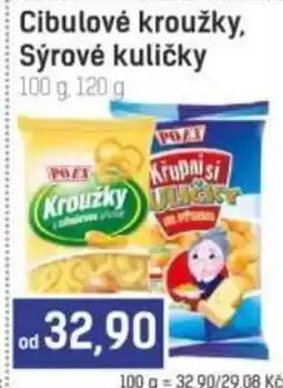 Konzum Pozz kroužky, sýrové kuličky nabídka