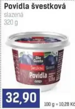 Konzum Die Gusta povída švestková nabídka