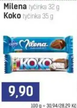 Konzum Milena tyčinka nabídka