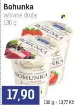 Konzum Bohunka vybrané druhy nabídka