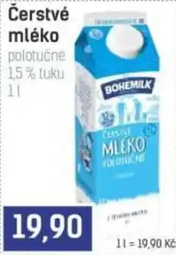 Konzum Bohemilk čerstvé mléko polotučné nabídka