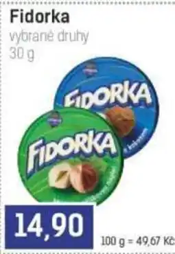Konzum Fidorka vybrané druhy nabídka