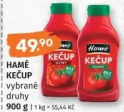 Konzum Hamé kečup vybrané druhy nabídka