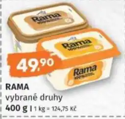 Konzum Rama vybrané druhy nabídka