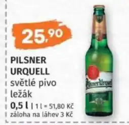 Konzum Pilsner Urquell světlé pivo ležák nabídka
