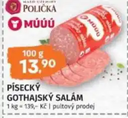 Konzum Múúú Písecký gothajský salám nabídka