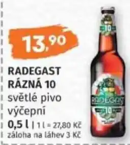 Konzum Radegast rázná 10 nabídka