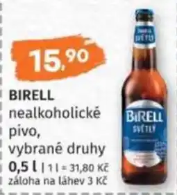 Konzum Birell nealkoholické pivo nabídka