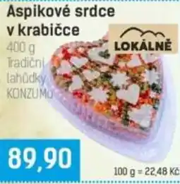 Konzum Aspikové srdce v krabičce nabídka