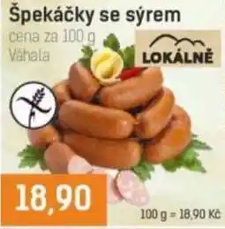 Konzum Váhala špekáčky se sýrem nabídka
