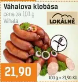 Konzum Váhalova klobása nabídka