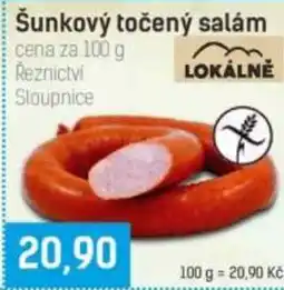 Konzum Šunkový točený salám nabídka