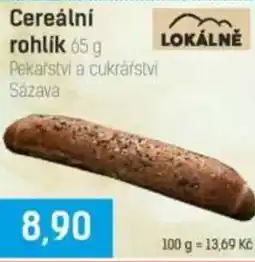 Konzum Lokálně cereální rohlik nabídka