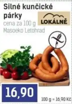Konzum Masoeko silné kunčické párky nabídka