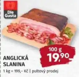 Konzum Dle Gusta anglická slanina nabídka