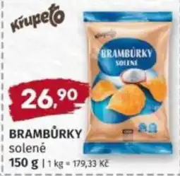 Konzum Krupeto brambůrky solené nabídka
