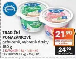 Konzum Ranho tradiční pomazánkové nabídka