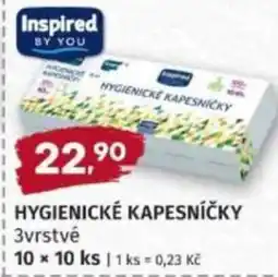 Konzum Inspired hygienické kapesníčky nabídka