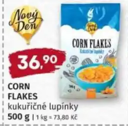 Konzum Nový Den corn flakes nabídka
