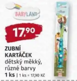 Konzum Babyland zubní kartáček nabídka