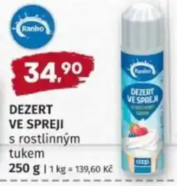 Konzum Ranho dezert ve spreji s rostlinnym tukem nabídka