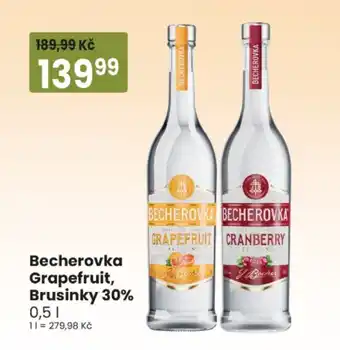 Becherovka Grapefruit, Brusinky 30%