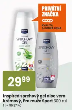 TEMPO Inspired sprchový gel aloe vera krémový, Pro muže Sport nabídka