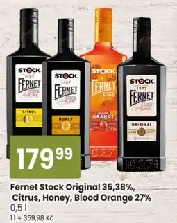 TEMPO Fernet Stock Original, Citrus, Honey, Blood Orange nabídka