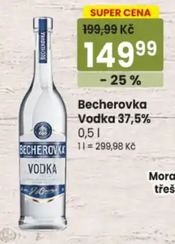 TEMPO Becherovka Vodka nabídka