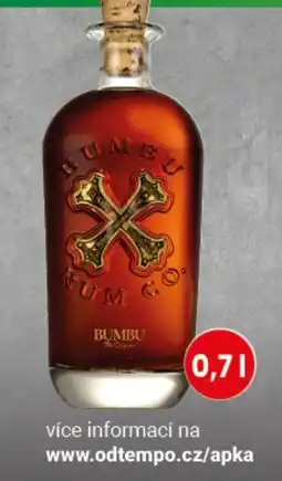 TEMPO Bumbu rum nabídka