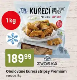 TEMPO Zvoska obalované kuřecí stripsy premium nabídka