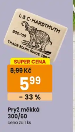 TEMPO L & C. Hardtmuth pryž měkká nabídka