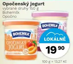 Konzum Bohemilk opočenský jogurt nabídka