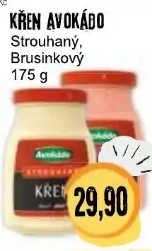 Konzum Avokádo křen strouhaný brusinkový nabídka