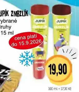 Konzum Jupik zmrzlík nabídka