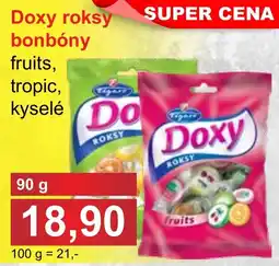 PLUS JIP Doxy roksy bonbóny fruits, tropic, kysele nabídka