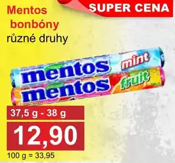 PLUS JIP Mentos bonbóny nabídka